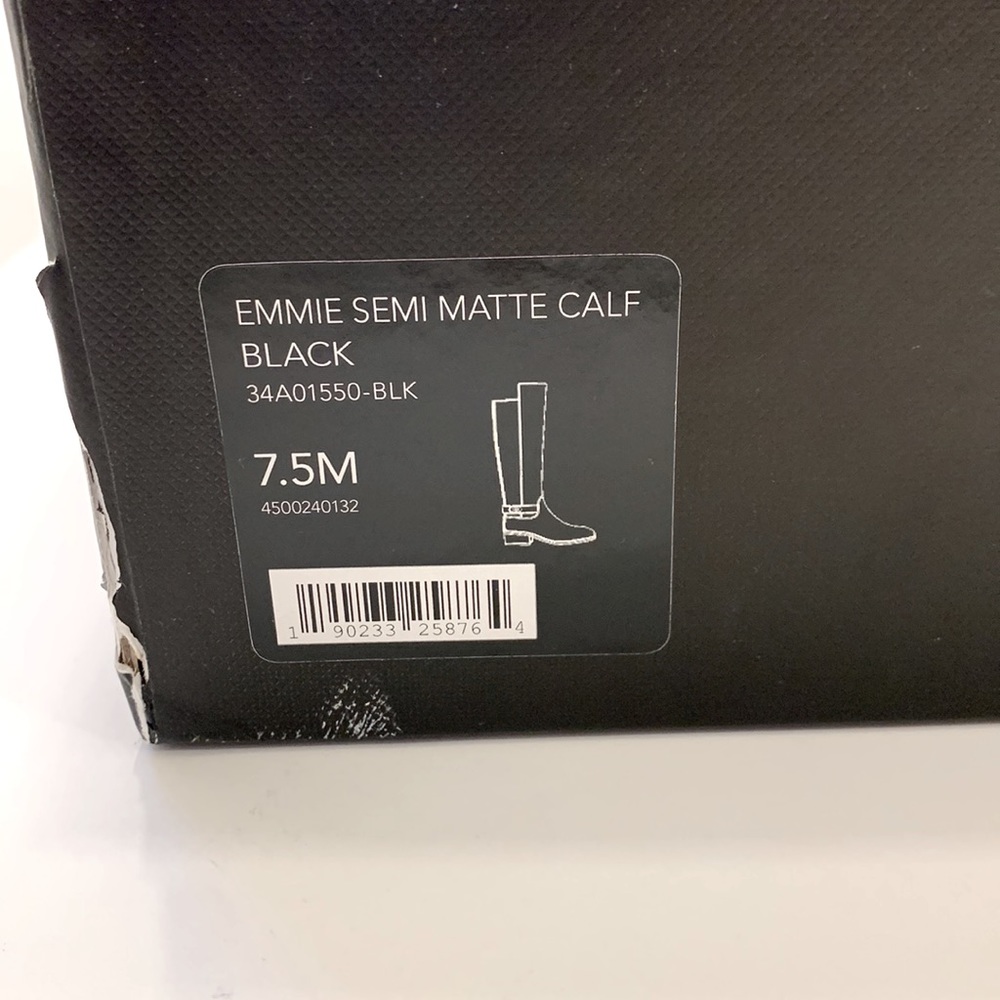 COACH Elegant Black Leather Riding Boots - Picture 10 of 13